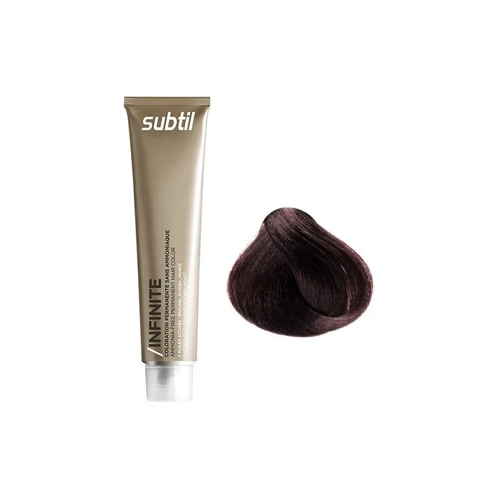 Subtil Subtle Hair Dye Infinite Permanent Hair Color 4.15 Ash Mahogany Brown