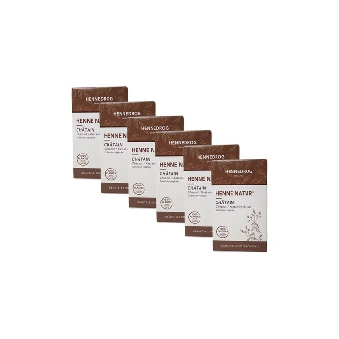 Henna 100% Plant Hair Color Natural Hair Dye Chestnut Brown 90g