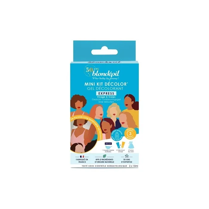 Blondepil Mini Kit Decolor Express Face and Body Bleaching Cream