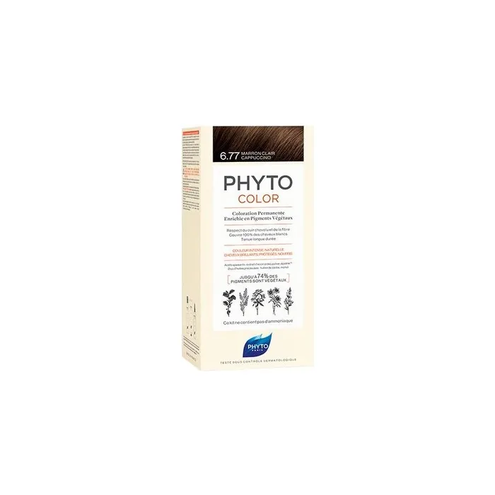 Phyto Hair Color 677 Light Brown Cappuccino