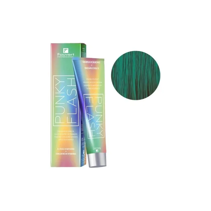 Fauvert Punky Flash Green Hair Color - 100ml