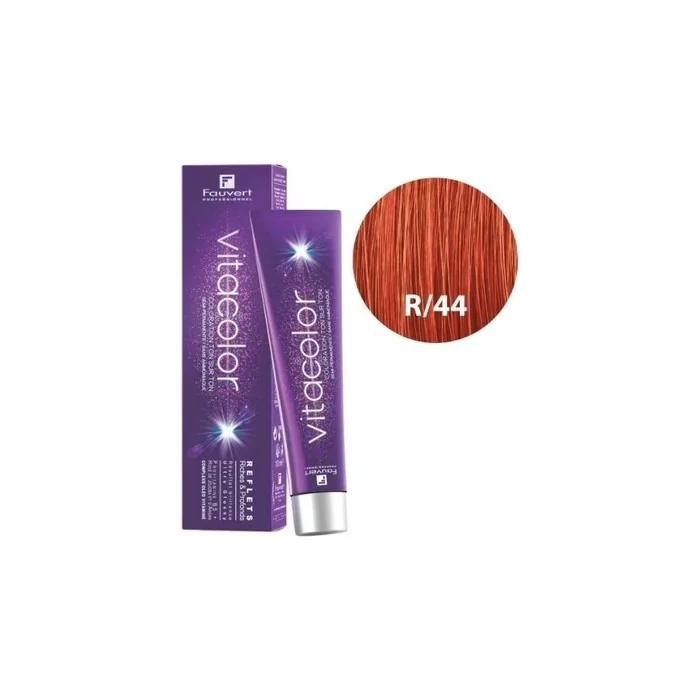 Fauvert Vitacolor Gloss Tone On Tone Hair Color R/44 Deep Copper 100ml
