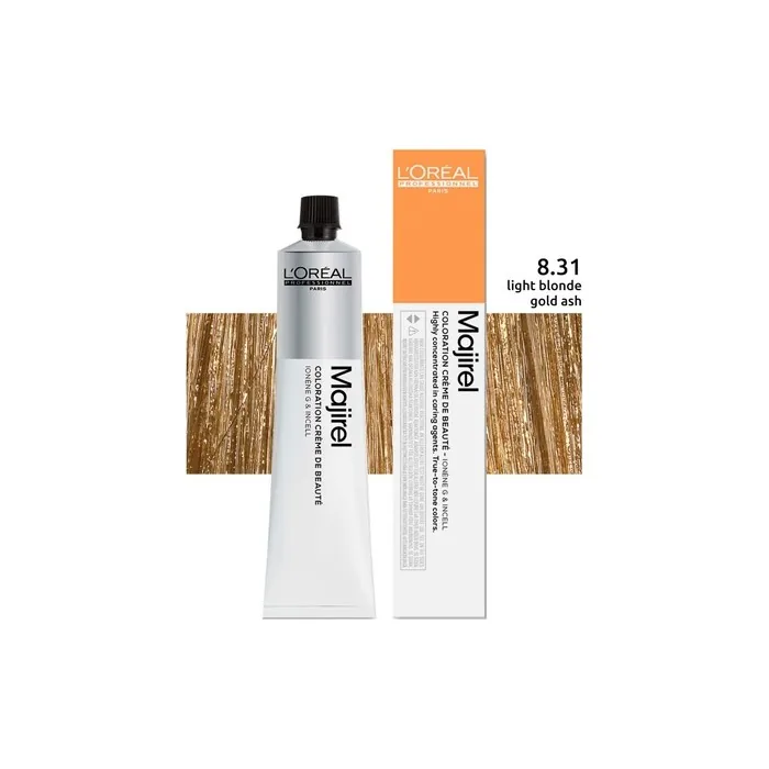 Loreal Majirel EU ABS HT/RC 8.31 14B V511 MJ 8.31 Light Blonde Gold Ash 50ml