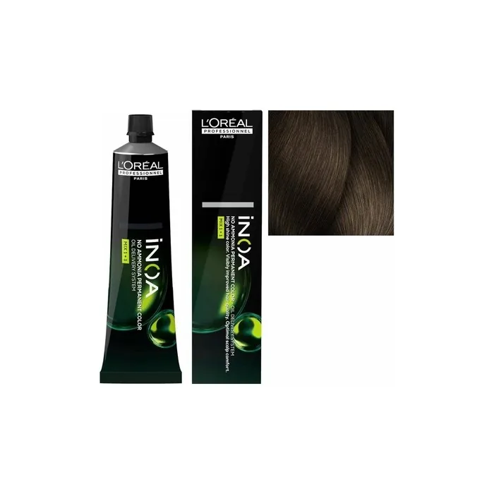 L'Oreal Inoa Ammonia-Free Hair Dye - 6.32 Dark Golden-Iridescent Blonde, 60g