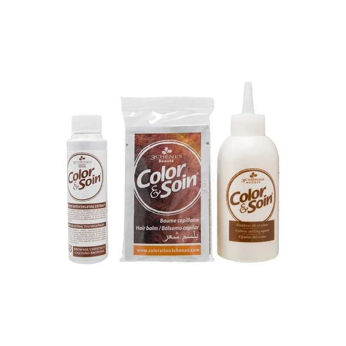 Les 3 Chenes Color & Soin Permanent Color Care Brownie Chestnut 4b Noir