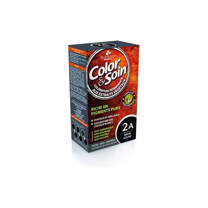 Les 3 Chenes Color & Soin Permanent Color Care Brown Azure 2a