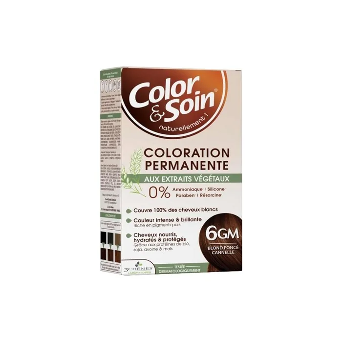 Les 3 Chenes Color & Soin Permanent Color Care Cinnamon Dark Blond 6g