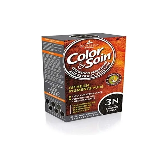 Les 3 Chenes Color & Soin Permanent Color Care Dark Chestnut 3N