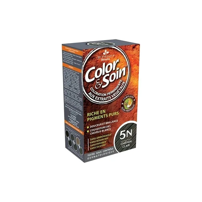 Les 3 Chenes Color & Soin Permanent Color Care Light Chestnut 5N