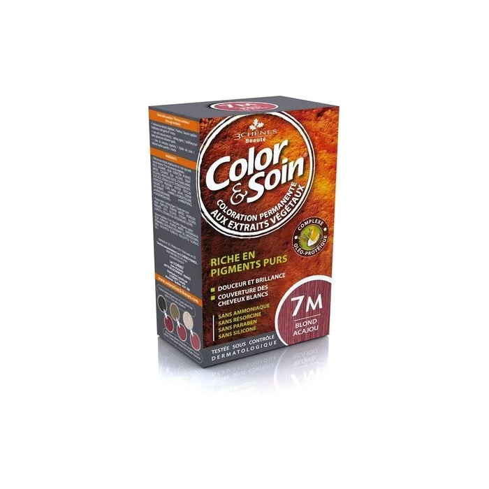Les 3 Chenes Color & Soin Permanent Color Care Mahogany Blonde 7m
