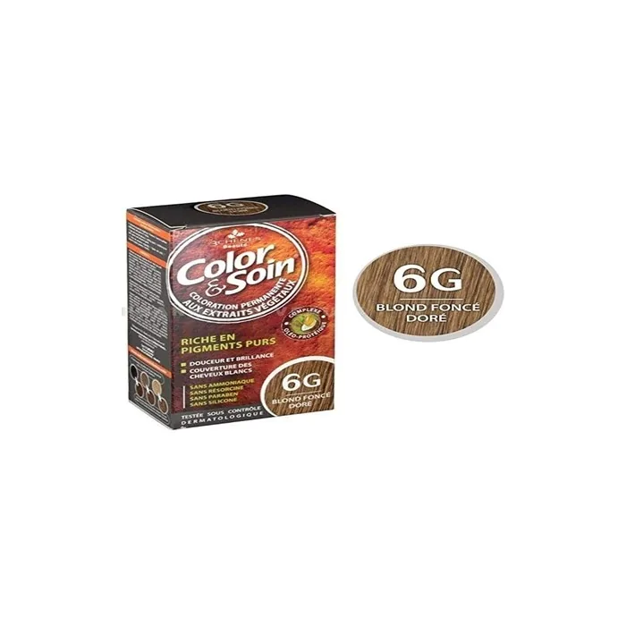 Les 3 Chenes Color & Soin Permanent Color Care Dark Golden Blonde 6g
