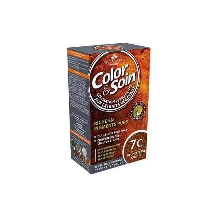 Les 3 Chenes Color & Soin Permanent Color Care Terracotta Blonde 7C Light