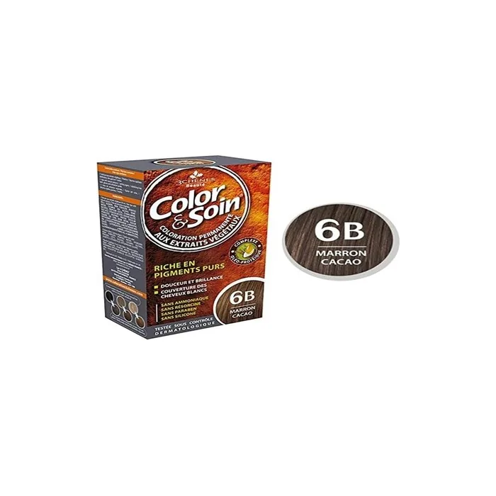 Les 3 Chenes Color & Soin Permanent Color Care Cocoa Brown 6B