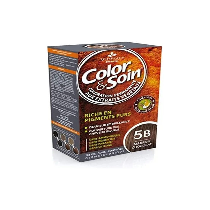 Les 3 Chenes Color & Soin Permanent Color Care Chocolate Brown 5B