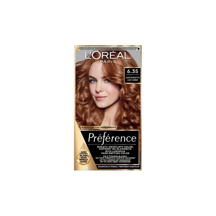 L'Oreal Recital Preference Hair Color 6.35 Light Amber