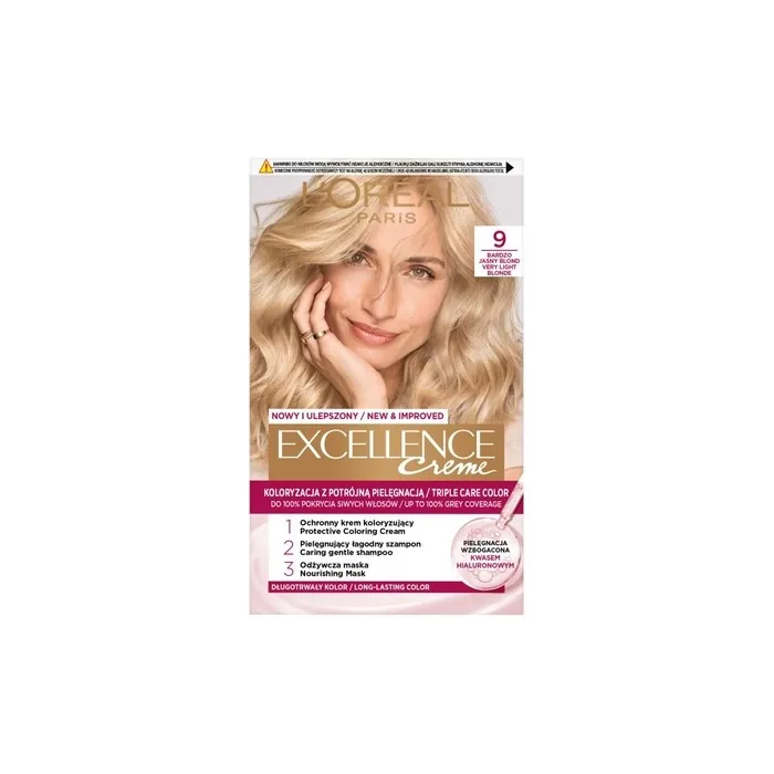 L'Oreal Excellence Creme Hair Color 9 Very Light Blonde