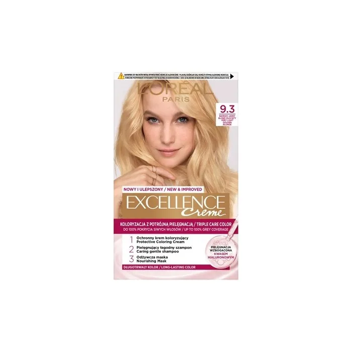 L'Oreal Excellence Creme Hair Color 9.3 Very Light Golden Blonde
