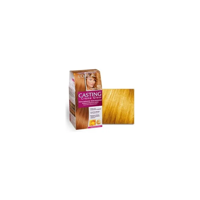 L'Oreal Paris Casting Creme Gloss Hair Dye Without Ammonia N834 Amber Blonde