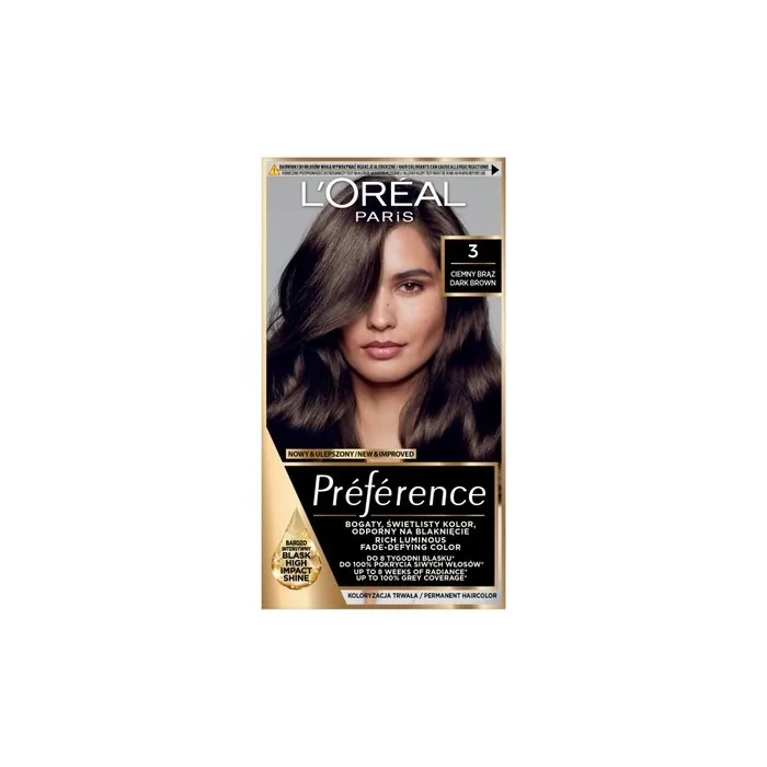 L'Oreal Recital Preference Hair Color 3 Dark Brown