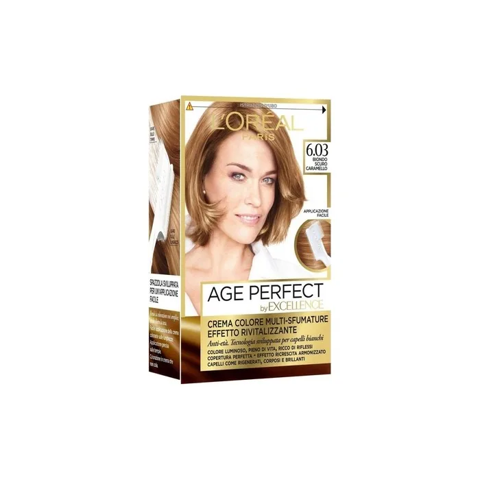 Excellence Age Perfect Hair Dye 6.03 Dark Blonde Caramel