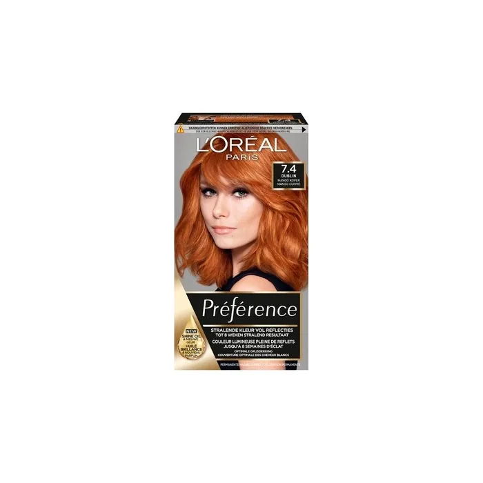 Loreal Paris Preference Feria 7.4 Copper Red Hair Color