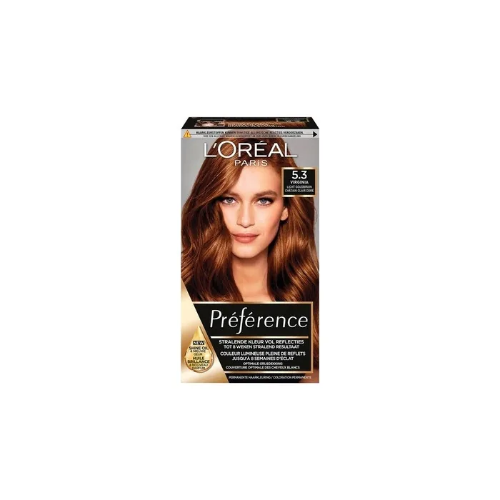 Loreal Paris Preference 5.3 Light Gold Brown Hair Color