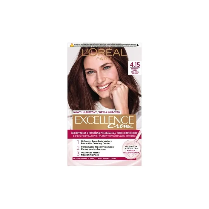 L'Oreal Excellence Creme Hair Color 4.15 Dark Brown