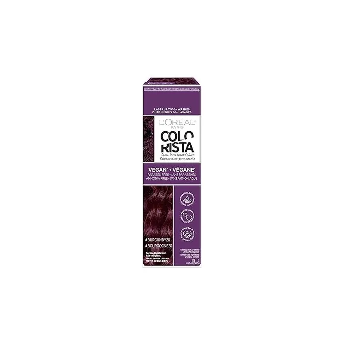 L'Oral Colorista Wash Out Burgundy Hair Color