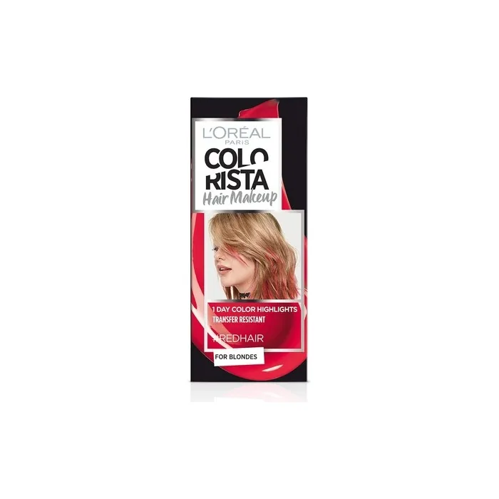 L'Oreal Colorista Hair Makeup Temporary Hair Dye #RedHair
