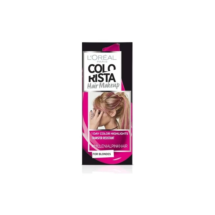 L'Oreal Colorista Hair Makeup Temporary Hair Color #MillennialPinkHair 30ml.