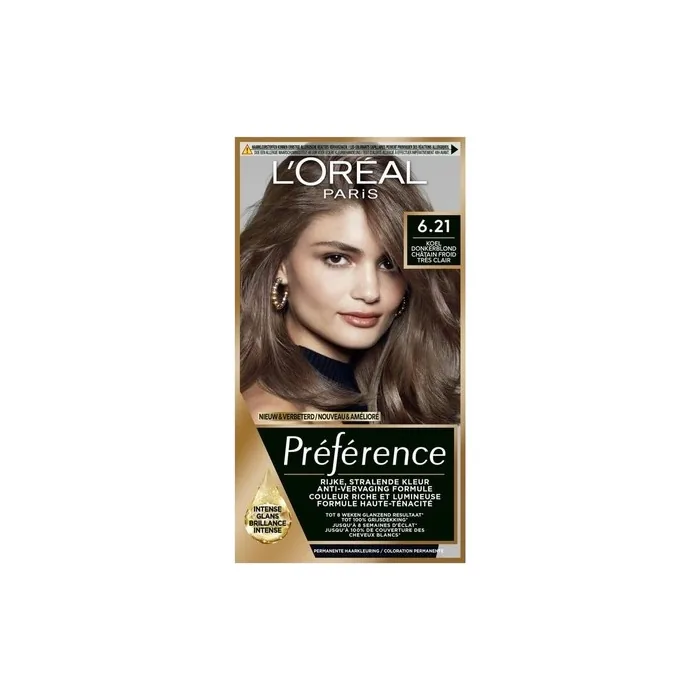 L'Oreal Paris Preference 6.21 Zurich Very Light Cool Brown