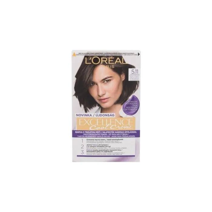 L'Oréal Paris Excellence Cool Creme 5.11 Ultra Ash Light Brown 48ml - Hair Color for Women