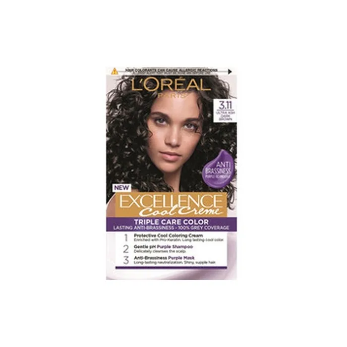 L'Oral Professionnel Excellence Cool Creme Permanent Hair Color 611 Ultra Ash Dark Blond