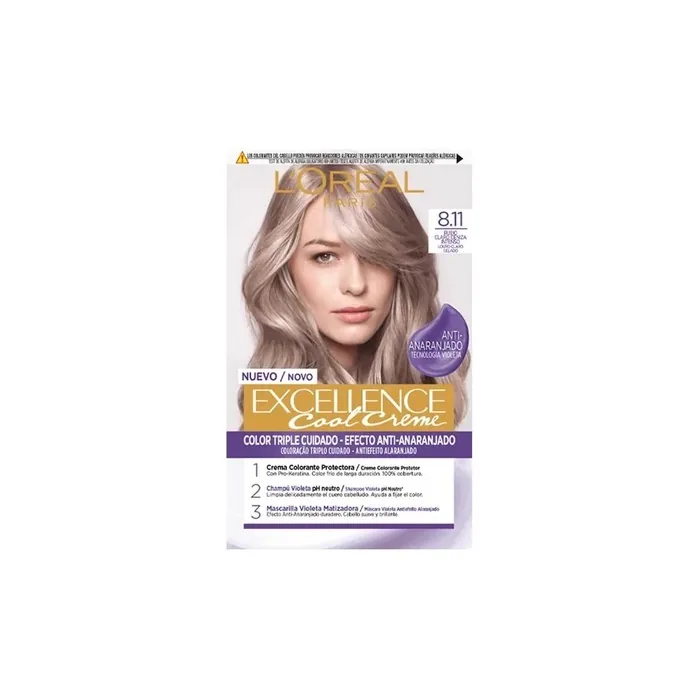L'Oreal Professionnel L'Oreal Professionnel Excellence Cool Creme 811 Light Ash Blonde 192ml