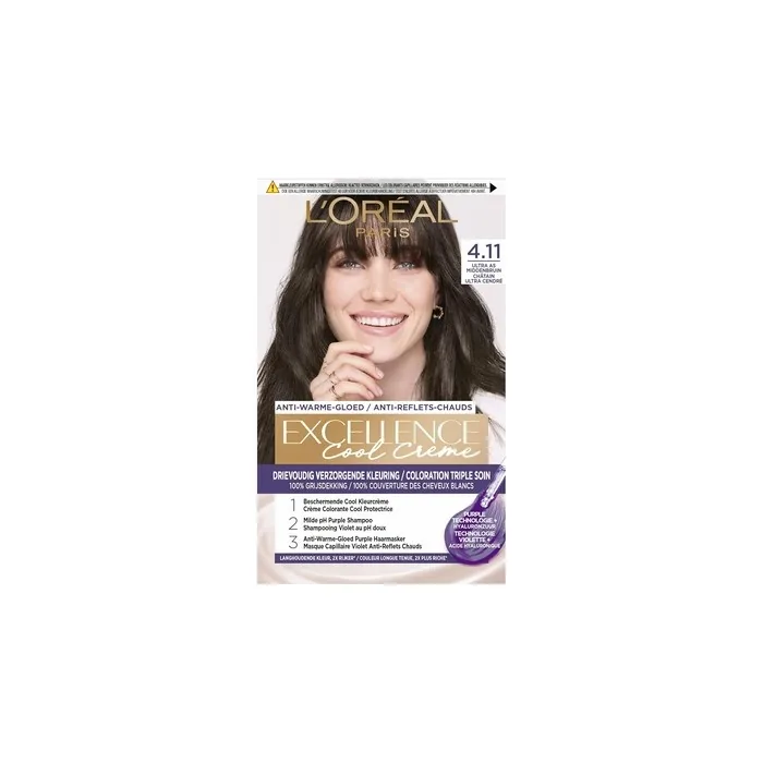 L'Oreal Paris 4.11 Ultra Ash Brown Excellence Cooling Cream