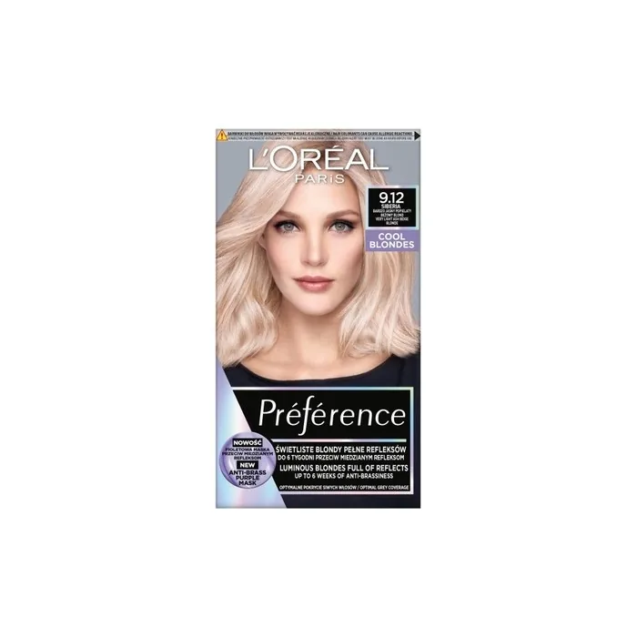 L'Oreal Preference Hair Color 9.12 Siberia