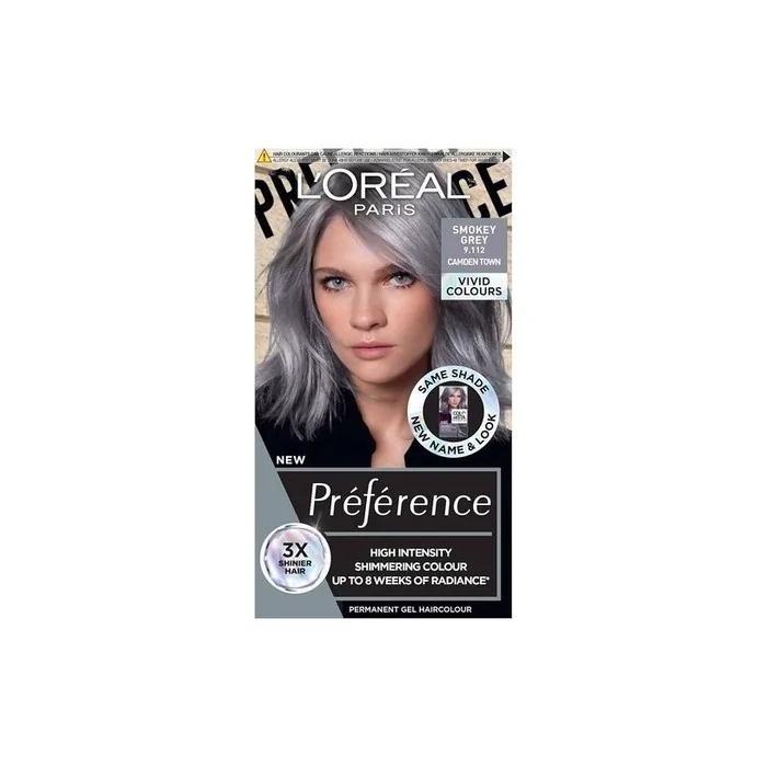 L'Oreal Paris Preference Vids Permanent Hair Color 9.11 Smokey Grey