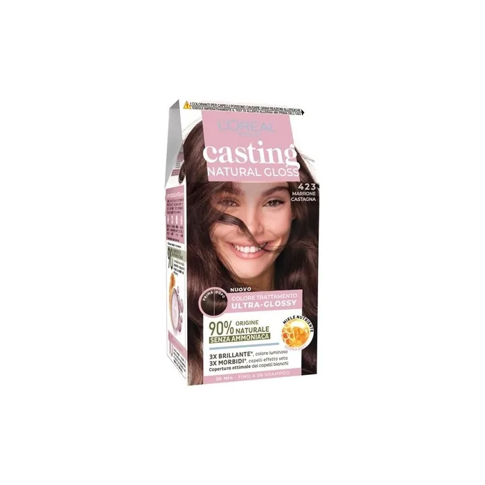 Casting Natural Gloss Colore Trattamento Ultra Glossy 423 Marrone Castagna Hair Color