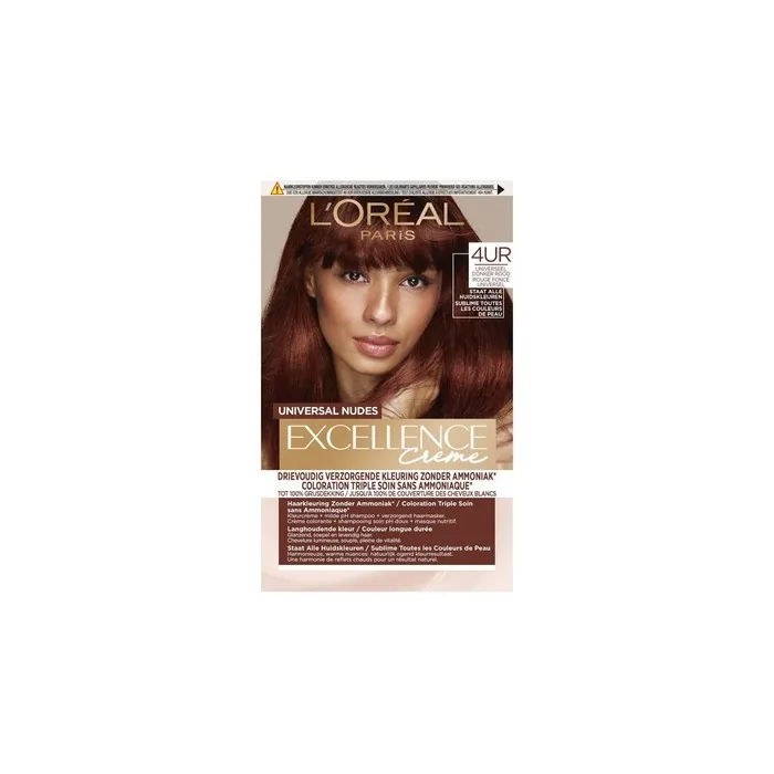 L'Oreal Paris Universal Nudes Permanent Hair Color 4ur Medium Red