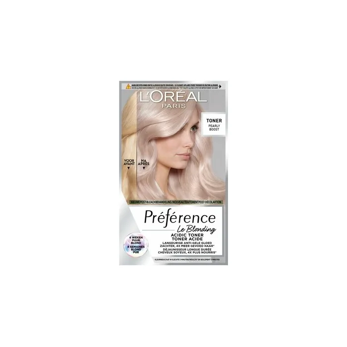 L'Oreal Paris Hair Dye Preference Le Blonding Permanent Hair Color 02 Pearly Boost