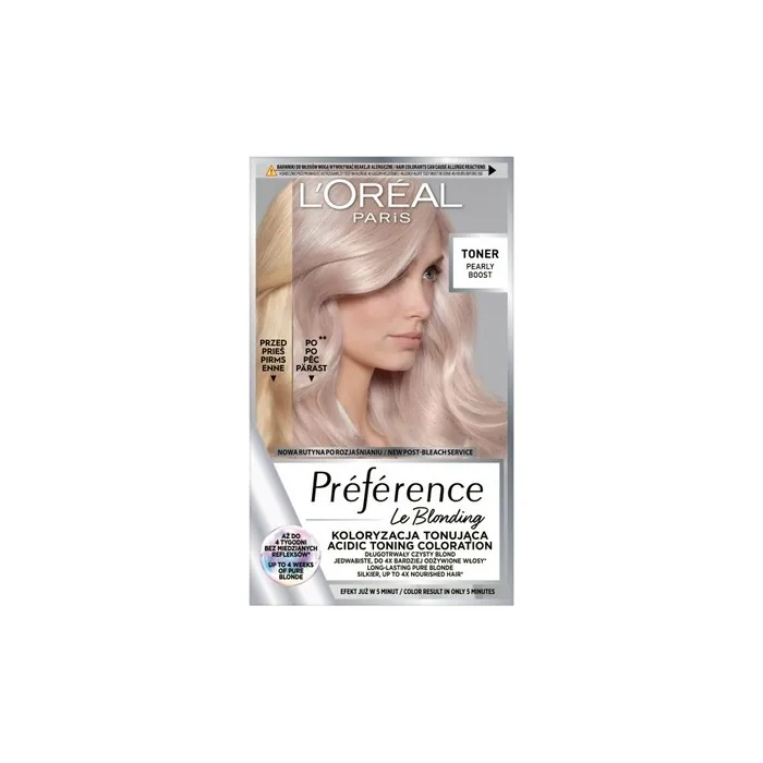 L'Oreal Preference Le Blonding Toner For Hair Pearly Boost