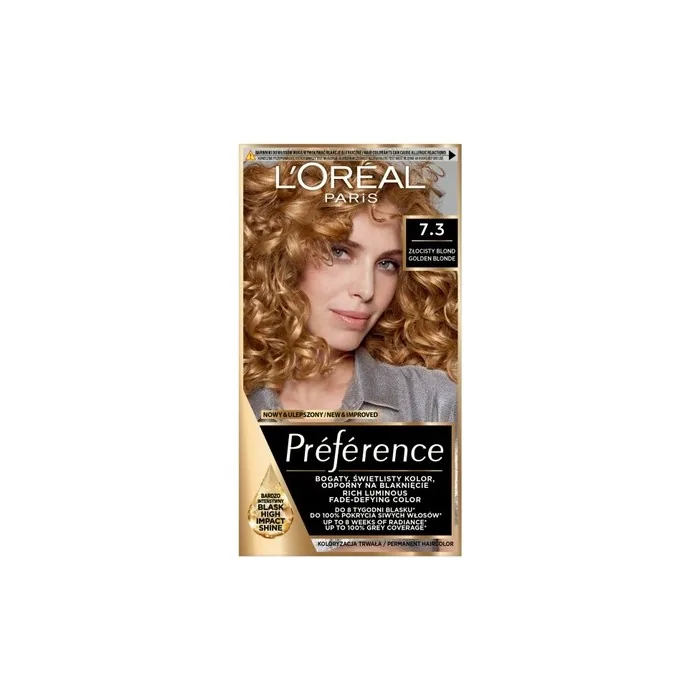 L'Oreal Preference Hair Color 73 Golden Blonde