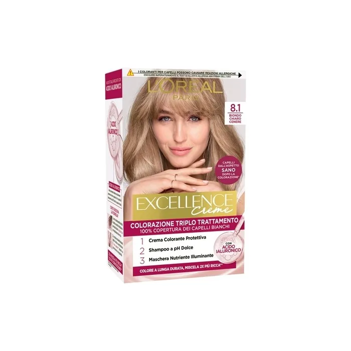 L'Oral Excellence N 81 New Light Ash Blonde Hair Color