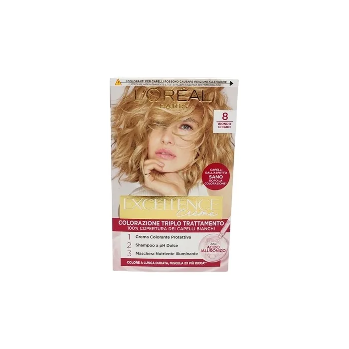 L'Oreal Excellence 8 Light Blonde C6x20
