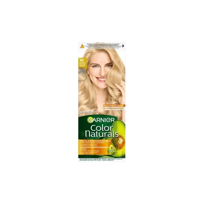 Garnier Color Naturals Permanent Hair Color Cream 10 Very Very Light Blonde