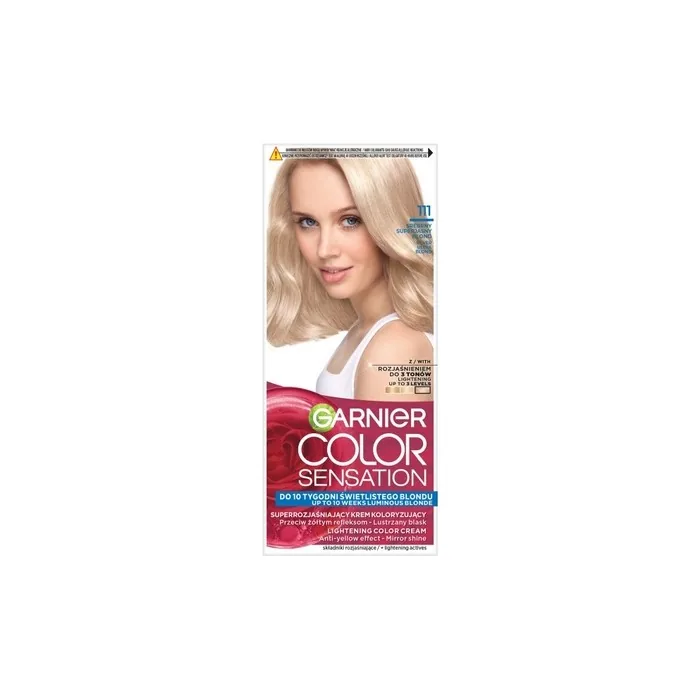 Garnier Color Sensation Hair Dye 111 Silver Very Light Blonde