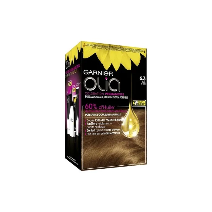 Garnier Olia Permanent Hair Color Ammonia Free 6.3 Golden Honey