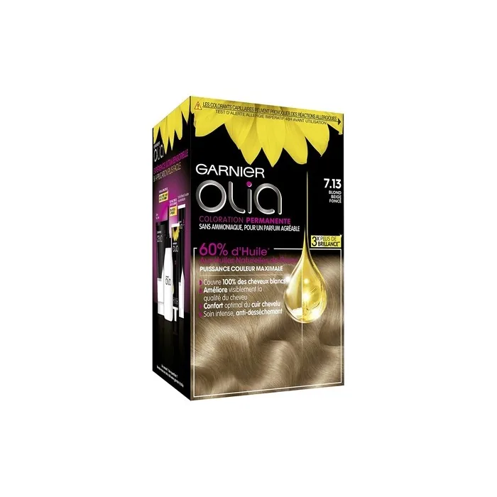 Garnier Olia Permanent Hair Color Oil Painting Without Ammonia Blonde Beige Foncé