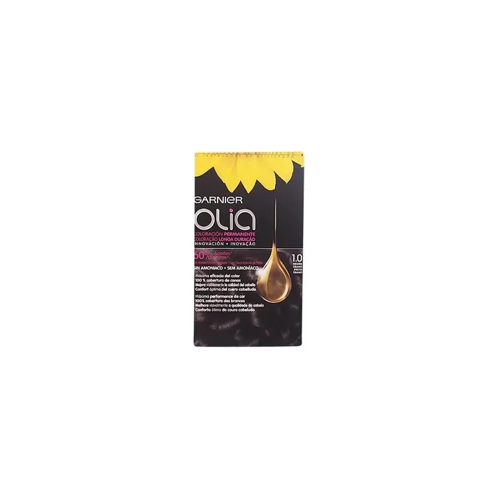 Garnier Olia Permanent Coloring 10 Black Ebony Hair Color