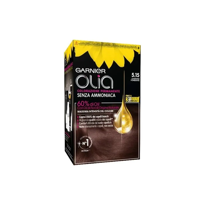 OLIA Permanent Hair Color Without Ammonia Brown Fondant